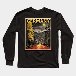 The Black Forest Germany Tourism Vintage Retro Long Sleeve T-Shirt